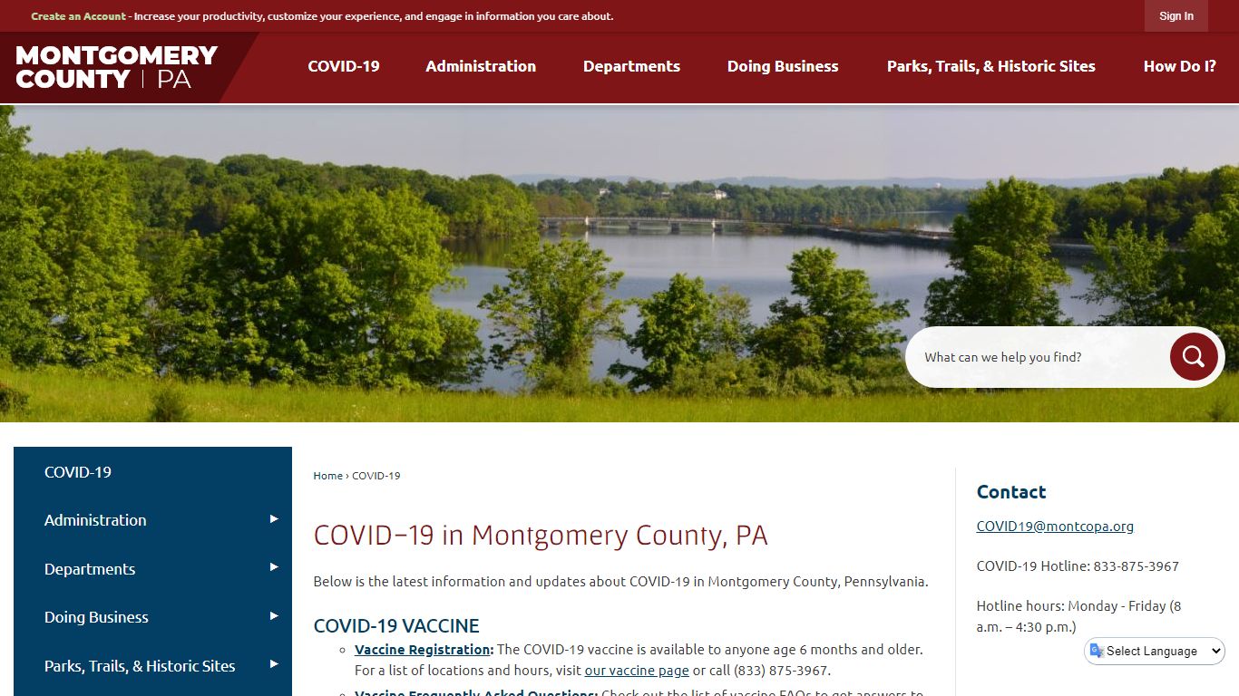COVID-19 in Montgomery County, PA